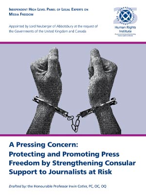 A Pressing Concern: Protecting and promoting press freedom by strengthening consular support to journalists at risk